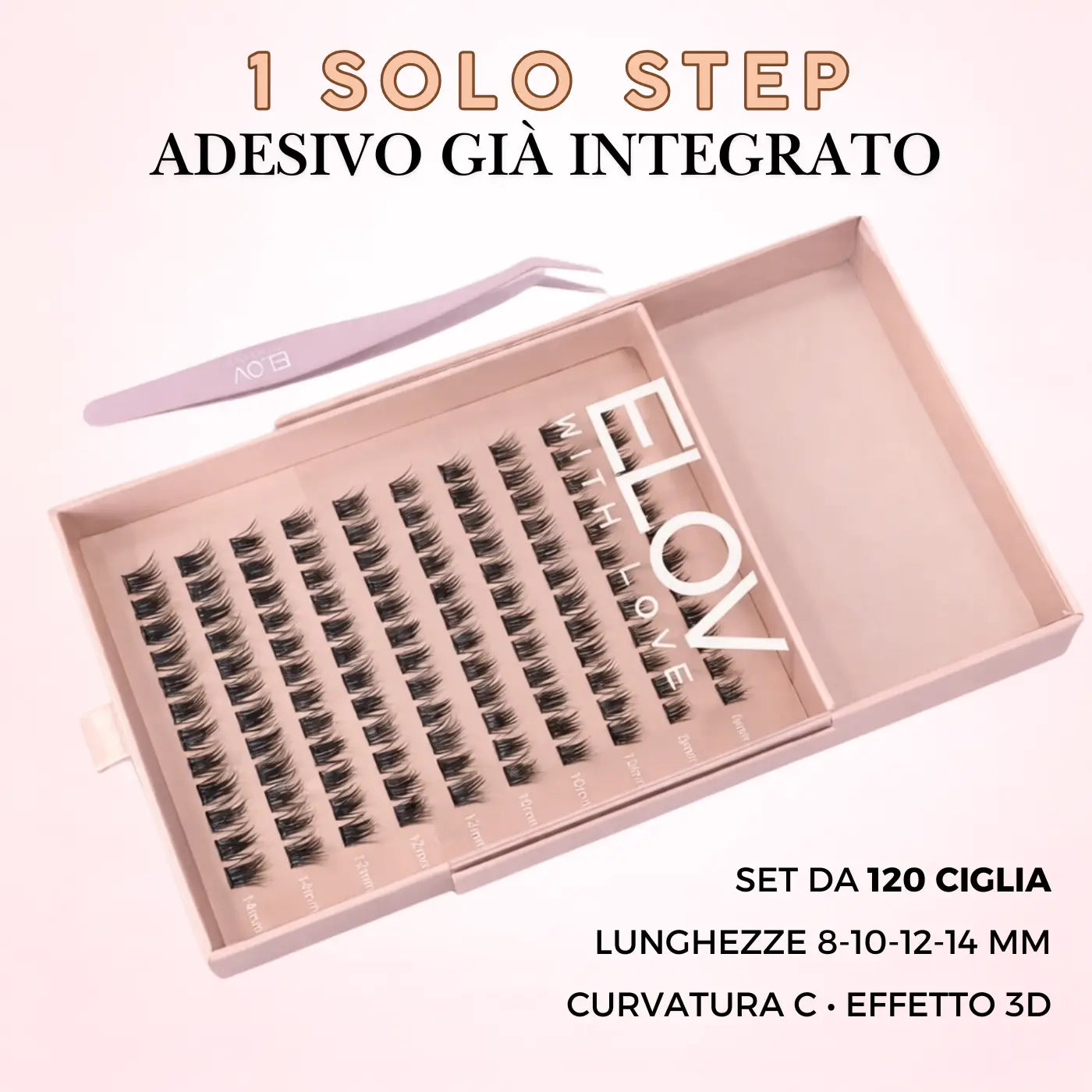 120 ciglia adesive